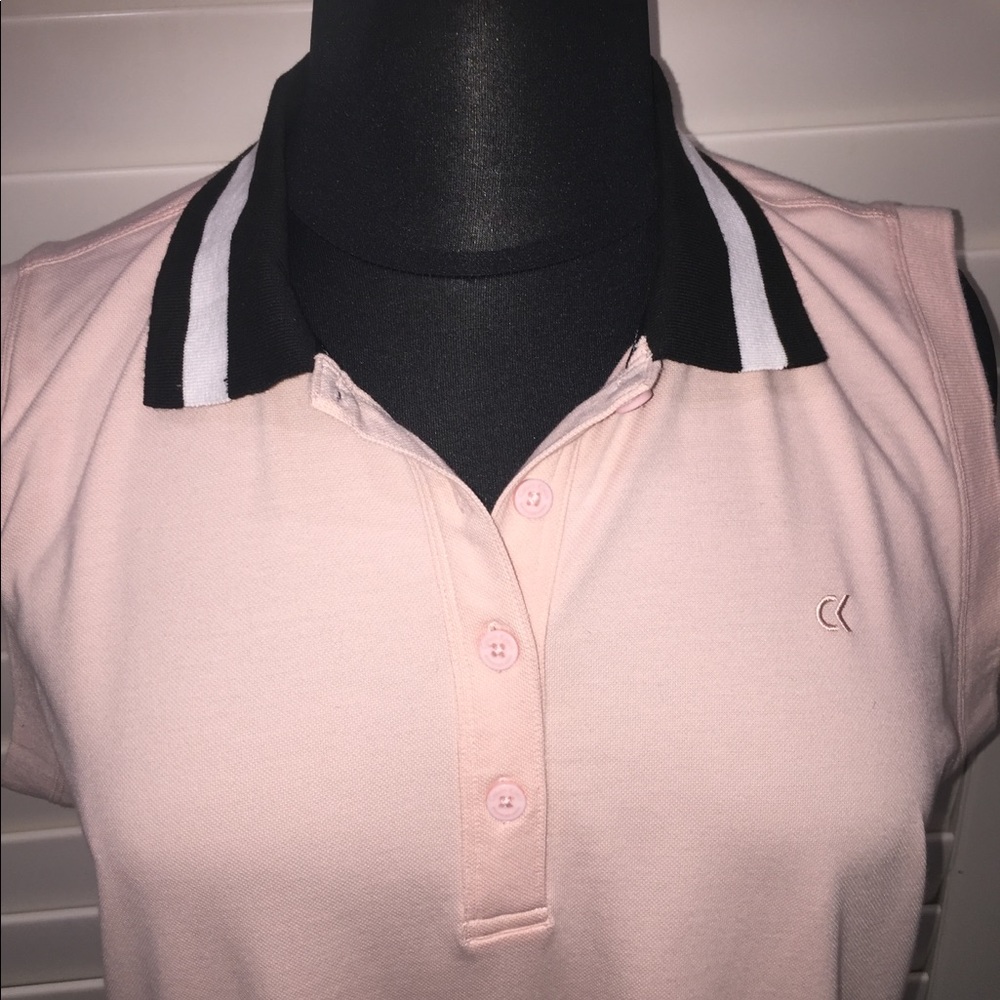Plus Size  Sleeveless  Tank Collard Polo